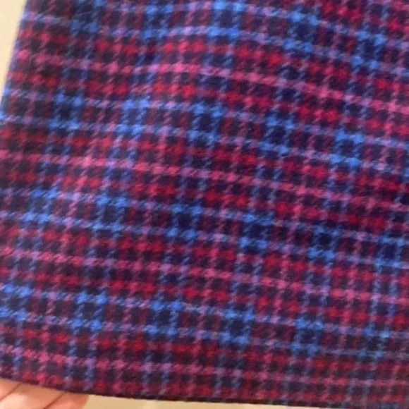 Talbots FAUX WRAP A-LINE SKIRT - PLAID - Picture 6 of 7